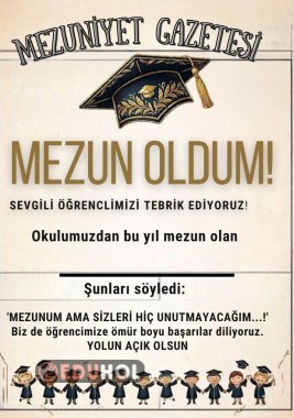 MEZUNİYET GAZETESİ