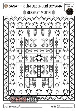 SANAT: ANADOLU MOTİFLİ KİLİM BOYAMA