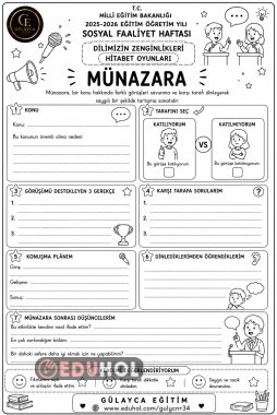 SOSYAL ETKİNLİK HAFTASI: Münazara