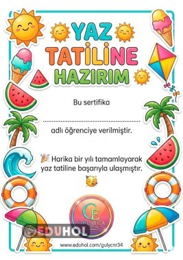TATİL SERTİFİKASI 3