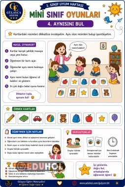 Uyum Haftası Mini Sınıf Oyunları/ Aynısını Bul