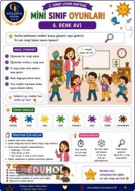 Uyum Haftası Mini Sınıf Oyunları/ Renk Avı