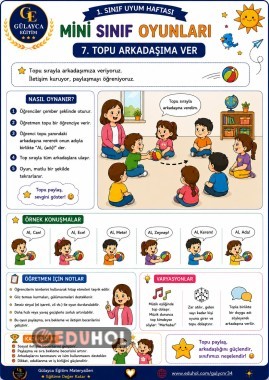 Uyum Haftası Mini Sınıf Oyunları/ Topu Arkadaşına At