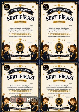 Uyum Haftası ÖĞRETMEN HAZIRLIK DOSYASI/ Uyum Kahramanı Sertifikası