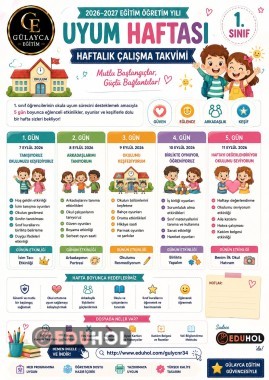 UYUM HAFTASI PROGRAMI TAKVİMİ
