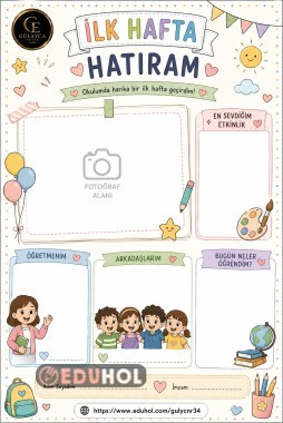 UYUM HAFTASI UYGULAMA REHBERİ/ İLK HAFTA HATIRAM