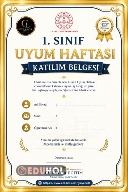 UYUM HAFTASI UYGULAMA REHBERİ/ KATILIM BELGESİ