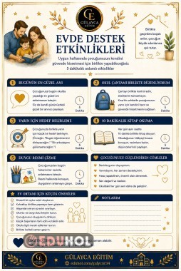 🌟 UYUM HAFTASI VELİ REHBER SETİ / Evde Destek Etkinlikleri
