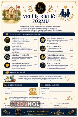 🌟 UYUM HAFTASI VELİ REHBER SETİ / Veli işbirliği Formu