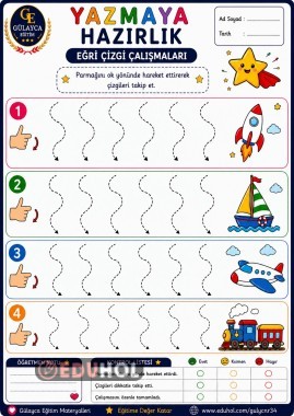 YAZMAYA HAZIRLIK/ Eğri Çizgiler