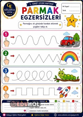 YAZMAYA HAZIRLIK / Parmak Egzersizleri