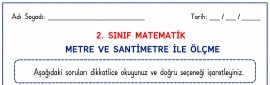 Uzunlukları ölçme metre ve santimetre