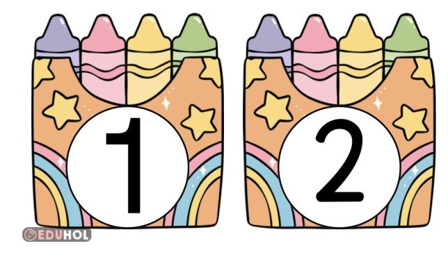 20'ye Kadar Rakamlar-Küçük (Akıllı tahtanın üzerine yapıştırmak için)