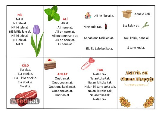 ANETİL OK Mini Okuma Kitapçığı