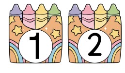 20'ye Kadar Rakamlar-Küçük (Akıllı tahtanın üzerine yapıştırmak için)