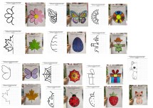 Simetri- görseli simetrik olarak tamamlama şeffaf kılavuz çizgilerle