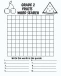 Fruits Word Search