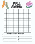 My Clothes Word Search