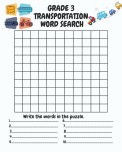 Transportation Word Search