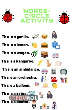 WORDS CIRCLE ACTIVITY