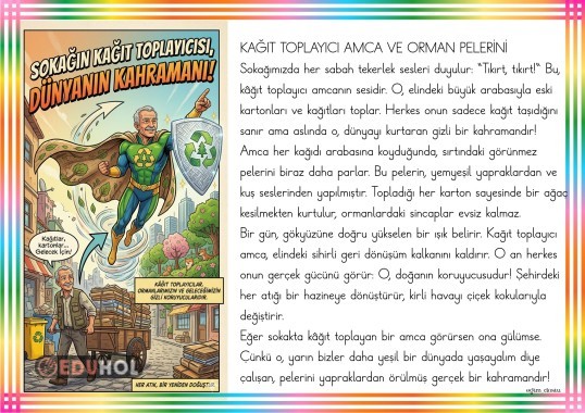 1.Sınıf Hayat Bilgisi -Türkçe Disiplinlerarası Hikaye