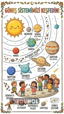 1.Sınıf Hayat Bilgisi Güneş Sistemi ve Gezegenler