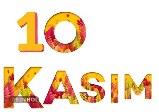 10 Kasım Sonbahar Konseptli Harfler
