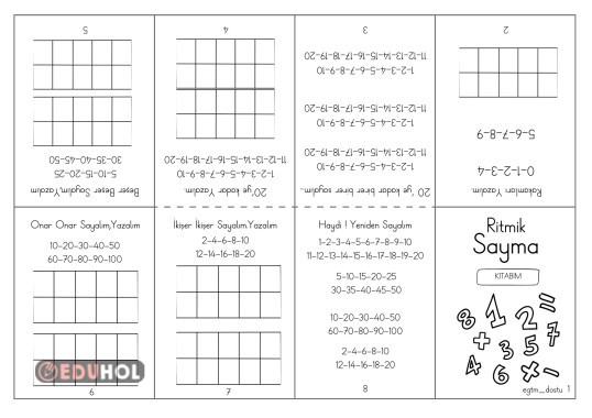 Mini Ritmik Sayma Kitabım