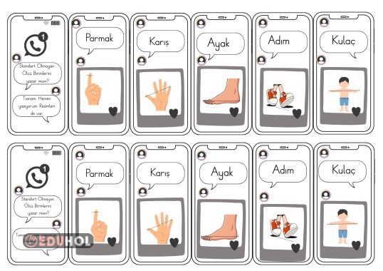 Standart Olmayan Ölçü Birimleri İnteraktif Çalışma