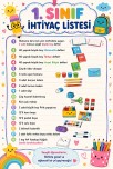 1.sınıf İhtiyaç Listesi
