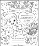 Anneler Günü Boyama Sayfaları