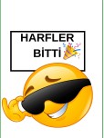 1. sınıf harfler bitti posteri