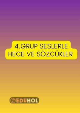 4.Grup Seslerden Oluşan Sözcük Kartları ✔️