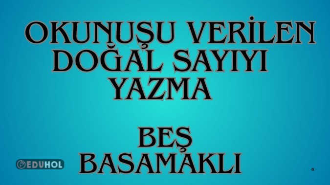 Beş Basamaklı Doğal Sayıları Okuma