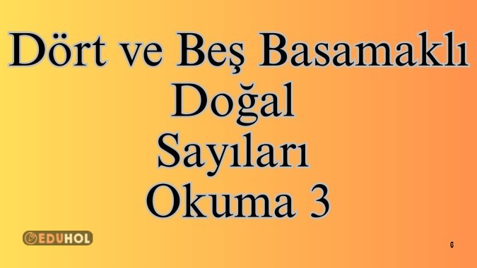 Dört ve Beş Basamaklı Doğal Sayıların Okunuşu 3