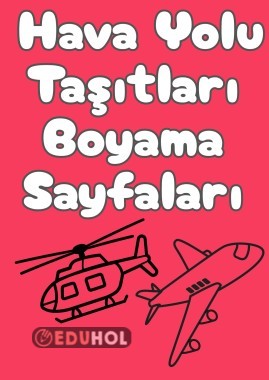 Hava Yolu Taşıtları Boyama Sayfaları