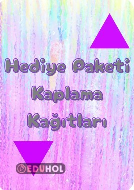 Renkli, Desenli Hediye Paketi Kaplama Kağıtları