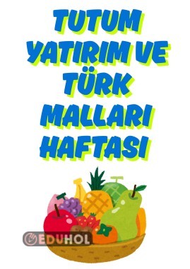 Yerli Malı Haftası Pano İçin Renkli Görseller
