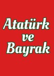 Atatürk ve bayrak süslemeli şiir yazma sayfaları ve boyama sayfası