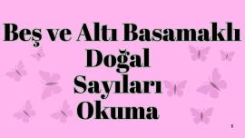 Beş ve Altı Basamaklı Doğal Sayıların Okunuşu Soru Kartları 🩷