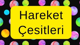Hareket Türleri 🎊