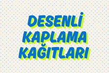 Öğrenciler için hediyelikleri paketleme kağıtları (16 farklı desen)