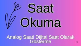 Saat Okuma 1