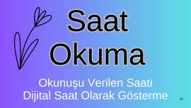 Saat Okuma 2
