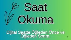 Saat Okuma 3