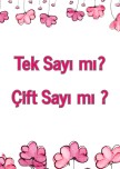Tek ve Çift Sayılar 2