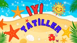 Yaz Tatili Dijital Karne Panosu 🎊