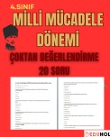 4.SINIF MİLLİ MÜCADELE DÖNEMİ ÇOKTAN SEÇMELİ DEĞERLENDİRME