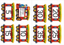 5'ER RİTMİK SAYMA TREN PANO ETKİNLİĞİ