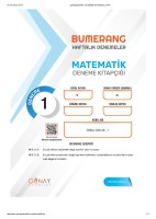 GÜNAY YAYINLARI 5. SINIF MATEMATİK 32Lİ BUMERANG DENEME -1